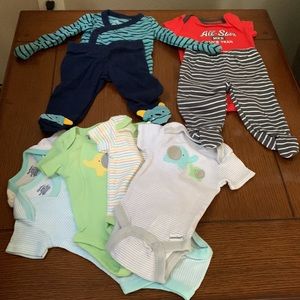 Baby boy newborn clothes bundle